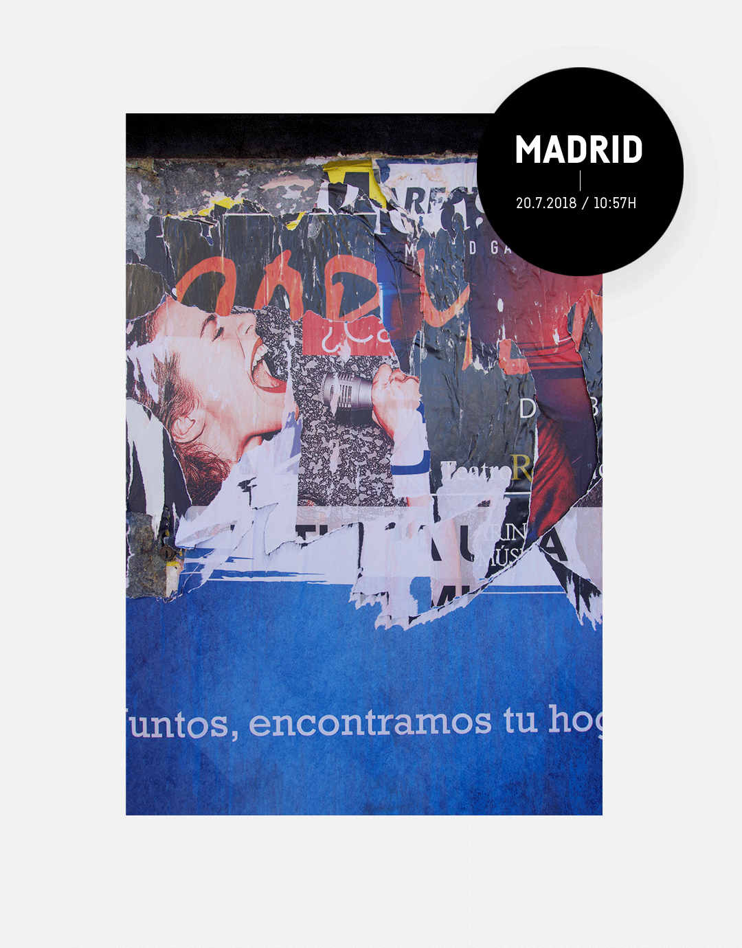 Ein «Abbild» einer Urbanen Kultur, zeitlich limitiert, einmalig erfasst und Interpretiert. Zeitstempel: Madrid, 20.07.2018, 10:57 Uhr.